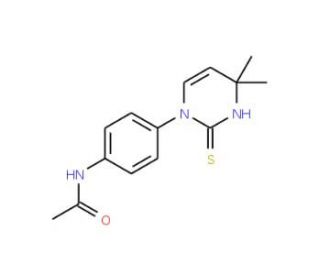 N-[4-(2-Mercapto-4,4-dimethylpyrimidin-1(4H)-yl)phenyl]acetamide - chemical structure image