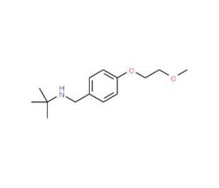 N-[4-(2-Methoxyethoxy)benzyl]-2-methyl-2-propanamine - chemical structure image