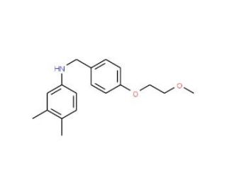 N-[4-(2-Methoxyethoxy)benzyl]-3,4-dimethylaniline - chemical structure image