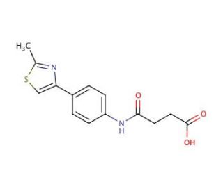 N-[4-(2-Methyl-thiazol-4-yl)-phenyl]-succinamic acid - chemical structure image