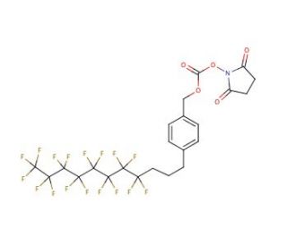 N-[4-(3,3,4,4,5,5,6,6,7,7,8,8,9,9,10,10,10-Heptadecafluorodecyl) benzyloxycarbonyloxy]succinimide (CAS 556050-49-8) - chemica