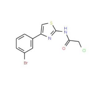 N-[4-(3-Bromo-phenyl)-thiazol-2-yl]-2-chloro-acetamide - chemical structure image