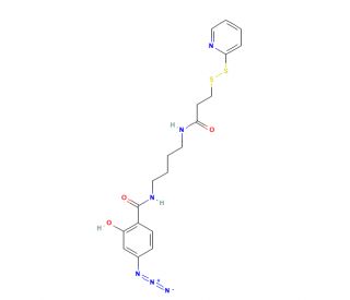 N-[4-(4-Azidosalicylamido)butyl]3-(2&prime;-pyridyldithio)propionamide (CAS 147492-84-0) - chemical structure image