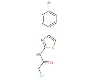N-[4-(4-Bromophenyl)-1,3-thiazol-2-yl]-2-chloroacetamide - chemical structure image