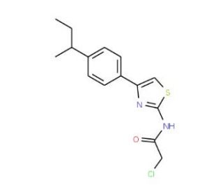 N-[4-(4-sec-Butyl-phenyl)-thiazol-2-yl]-2-chloro-acetamide - chemical structure image