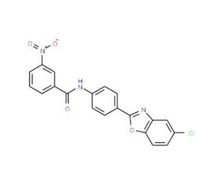 N-[4-(5-Chloro-benzooxazol-2-yl)-phenyl]-3-nitro-benzamide - chemical structure image