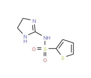 N-4,5-dihydro-1H-imidazol-2-ylthiophene-2-sulfonamide - chemical structure image