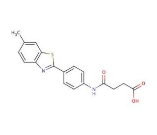 N-[4-(6-Methyl-benzothiazol-2-yl)-phenyl]-succinamic acid - chemical structure image