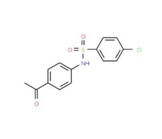 N-(4-Acetyl-phenyl)-4-chloro-benzenesulfonamide (CAS 72178-38-2) - chemical structure image