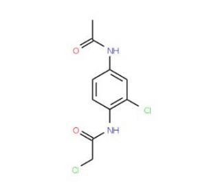 N-(4-Acetylamino-2-chloro-phenyl)-2-chloroacetamide - chemical structure image