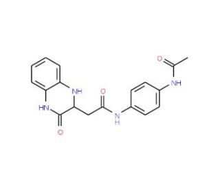 N-[4-(acetylamino)phenyl]-2-(3-oxo-1,2,3,4-tetrahydroquinoxalin-2-yl)acetamide - chemical structure image