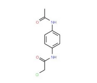 N-[4-(Acetylamino)phenyl]-2-chloroacetamide (CAS 2653-10-3) - chemical structure image