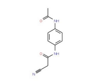 N-[4-(acetylamino)phenyl]-2-cyanoacetamide - chemical structure image