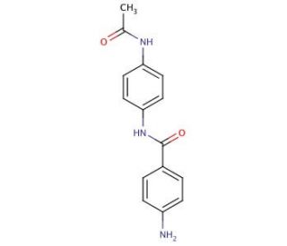N-[4-(Acetylamino)phenyl]-4-aminobenzamide - chemical structure image