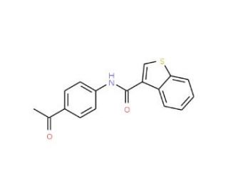 N-(4-Acetylphenyl)-1-benzothiophene-3-carboxamide - chemical structure image