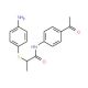 N-(4-Acetylphenyl)-2-[(4-aminophenyl)thio]-propanamide - chemical structure image