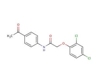 N-(4-Acetylphenyl)-2-(2,4-dichlorophenoxy)-acetamide (CAS 139194-57-3) - chemical structure image