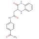 N-(4-acetylphenyl)-2-(3-oxo-1,2,3,4-tetrahydroquinoxalin-2-yl)acetamide - chemical structure image