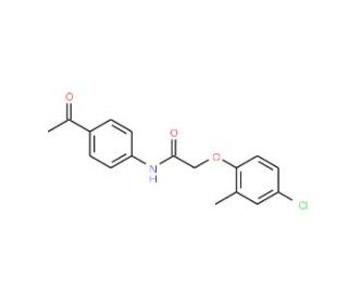 N-(4-Acetylphenyl)-2-(4-chloro-2-methylphenoxy)-acetamide (CAS 282104-93-2) - chemical structure image