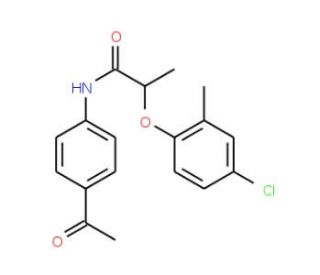 N-(4-Acetylphenyl)-2-(4-chloro-2-methylphenoxy)-propanamide - chemical structure image