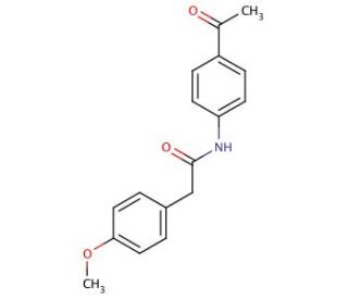 N-(4-Acetylphenyl)-2-(4-methoxyphenyl)acetamide - chemical structure image