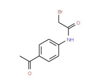 N-(4-acetylphenyl)-2-bromoacetamide (CAS 29182-93-2) - chemical structure image