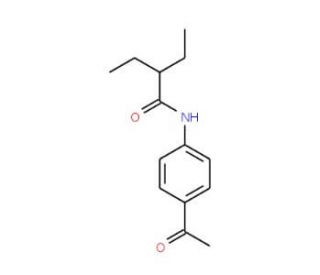 N-(4-Acetylphenyl)-2-ethylbutanamide - chemical structure image