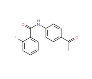 N-(4-Acetylphenyl)-2-fluorobenzamide (CAS 303091-98-7) - chemical structure image