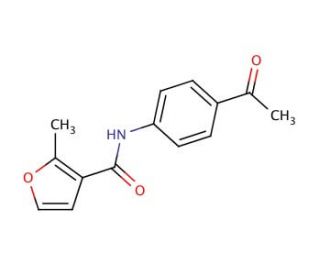 N-(4-Acetylphenyl)-2-methyl-3-furamide - chemical structure image