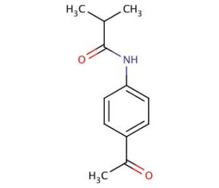 N-(4-Acetylphenyl)-2-methylpropanamide - chemical structure image