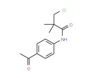 N-(4-Acetylphenyl)-3-chloro-2,2-dimethylpropanamide - chemical structure image