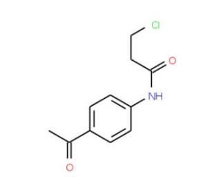 N-(4-acetylphenyl)-3-chloropropanamide (CAS 51256-02-1) - chemical structure image