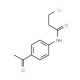 N-(4-acetylphenyl)-3-chloropropanamide 的分子结构, CAS编号: 51256-02-1 N-(4-acetylphenyl)-3-chloropropanamide (CAS 51256-02-1) - chemical structure image
