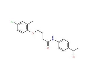 N-(4-Acetylphenyl)-4-(4-chloro-2-methylphenoxy)-butanamide - chemical structure image