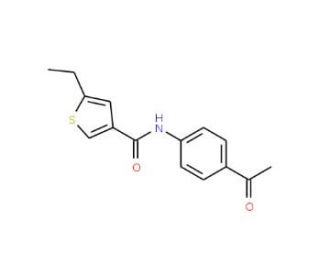 N-(4-Acetylphenyl)-5-ethylthiophene-3-carboxamide - chemical structure image