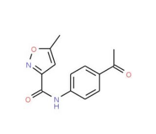 N-(4-Acetylphenyl)-5-methylisoxazole-3-carboxamide - chemical structure image