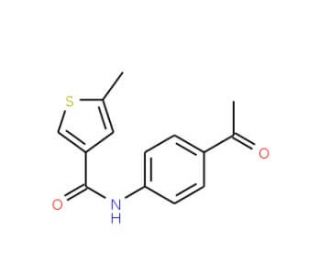 N-(4-Acetylphenyl)-5-methylthiophene-3-carboxamide - chemical structure image