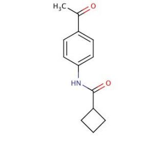 N-(4-Acetylphenyl)cyclobutanecarboxamide - chemical structure image