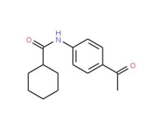 N-(4-Acetylphenyl)cyclohexanecarboxamide - chemical structure image