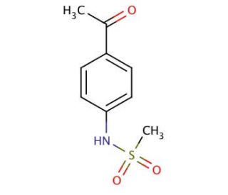 N-(4-Acetylphenyl)methanesulfonamide (CAS 5317-89-5) - chemical structure image