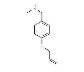 N-[4-(allyloxy)benzyl]-N-methylamine (CAS 91245-89-5) - chemical structure image