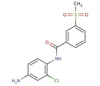 N-(4-amino-2-chlorophenyl)-3-(methylsulfonyl)benzamide - chemical structure image