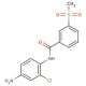 N-(4-amino-2-chlorophenyl)-3-(methylsulfonyl)benzamide - chemical structure image