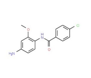 N-(4-Amino-2-methoxy-phenyl)-4-chloro-benzamide (CAS 436089-17-7) - chemical structure image