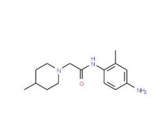 N-(4-Amino-2-methyl-phenyl)-2-(4-methyl-piperidin-1-yl)-acetamide (CAS 436090-56-1) - chemical structure image