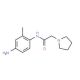 N-(4-Amino-2-methyl-phenyl)-2-pyrrolidin-1-yl-acetamide (CAS 933735-22-9) - chemical structure image