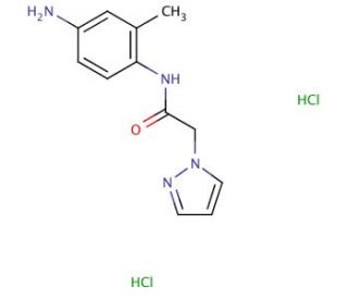 N-(4-amino-2-methylphenyl)-2-(1H-pyrazol-1-yl)acetamide dihydrochloride - chemical structure image