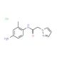 N-(4-amino-2-methylphenyl)-2-(1H-pyrazol-1-yl)acetamide hydrochloride - chemical structure image