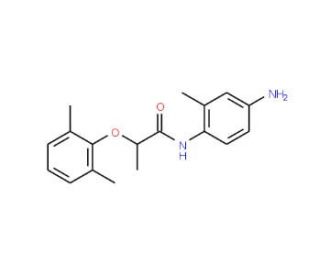 N-(4-Amino-2-methylphenyl)-2-(2,6-dimethylphenoxy)propanamide - chemical structure image