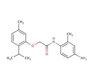 N-(4-Amino-2-methylphenyl)-2-(2-isopropyl-5-methylphenoxy)acetamide - chemical structure image
